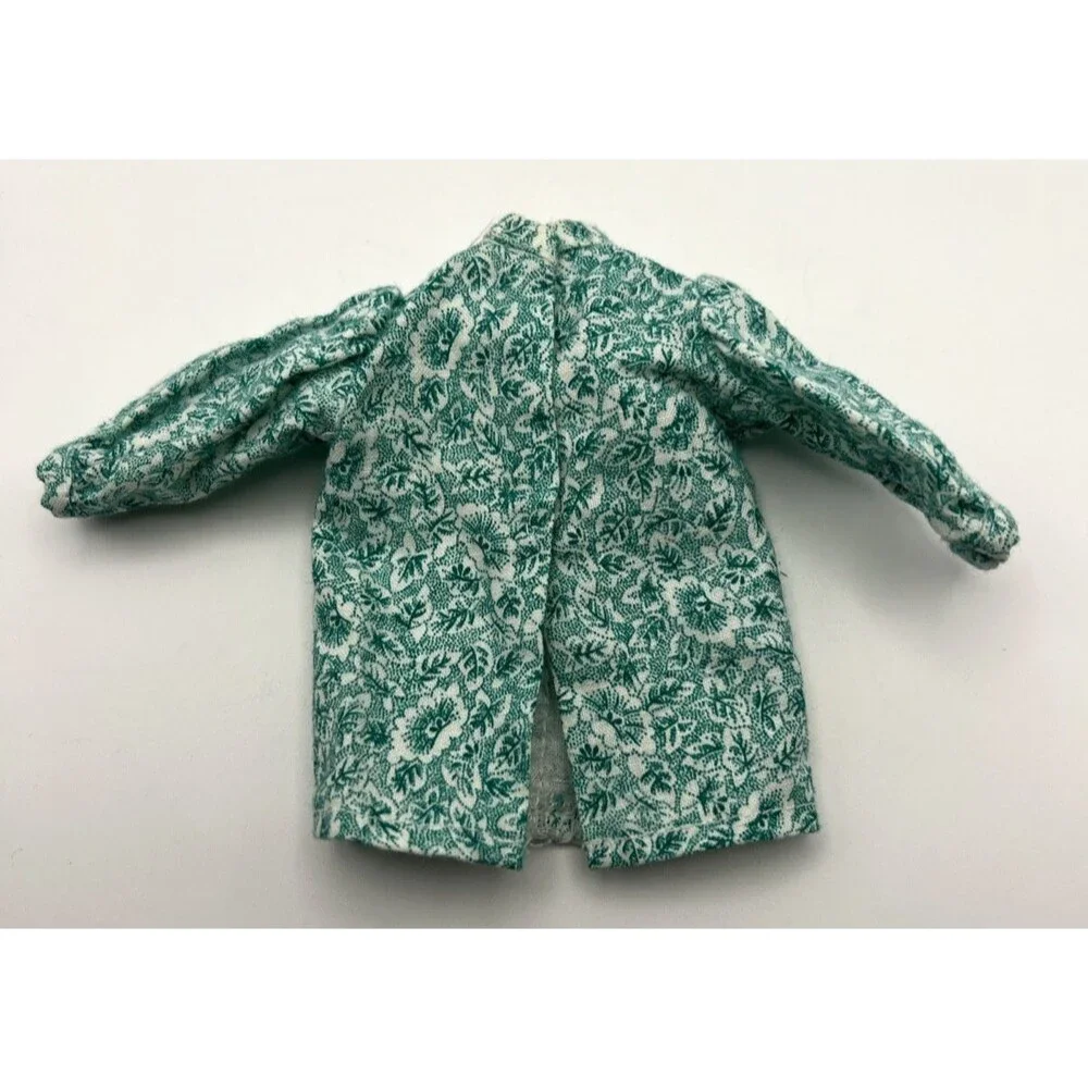 Barbie 1960's Teal Pajamas W/White Lace Trim and Blue Robe/Housecoat